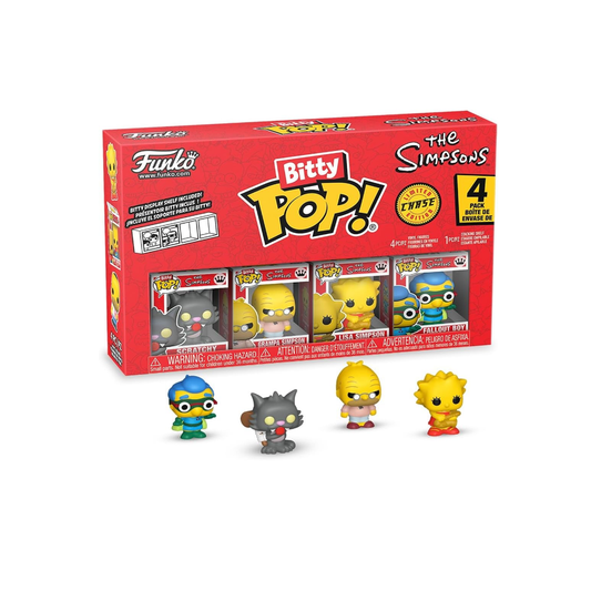 Funko Bitty Pop 4-Pack The Simpsons - Scratchy, Grampa Simpson, Lisa Simpson, Fallout Boy