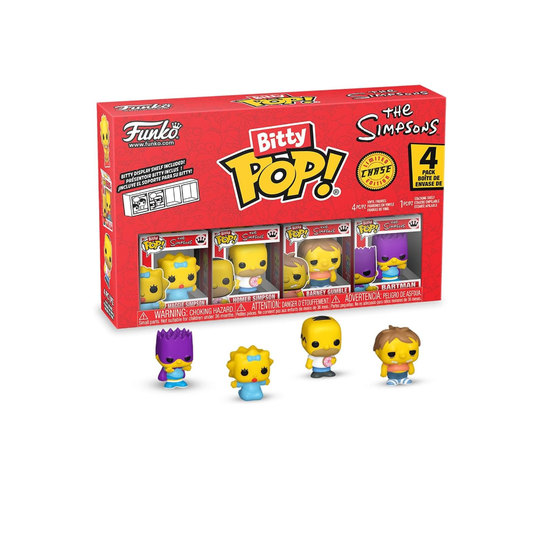 Funko Bitty Pop 4-Pack The Simpsons - Maggie Simpson, Homer Simpson, Barney Gumble, Bartman
