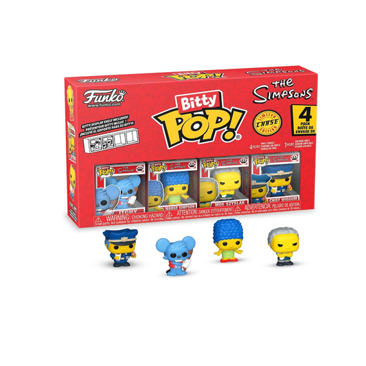 Funko Bitty Pop 4-Pack The Simpsons - Itchy, Marge Simpson, Moe Szyslak, Chief Wiggum