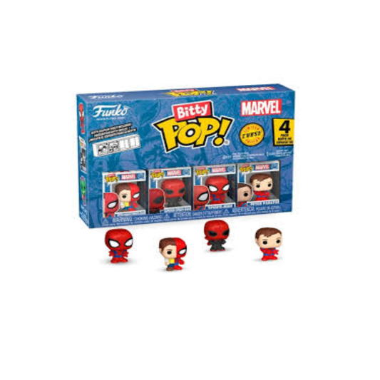 Funko Bitty Pop 4-Pack Spider-Man - Peter Parker - Spider-Man, Superior Spider-Man,