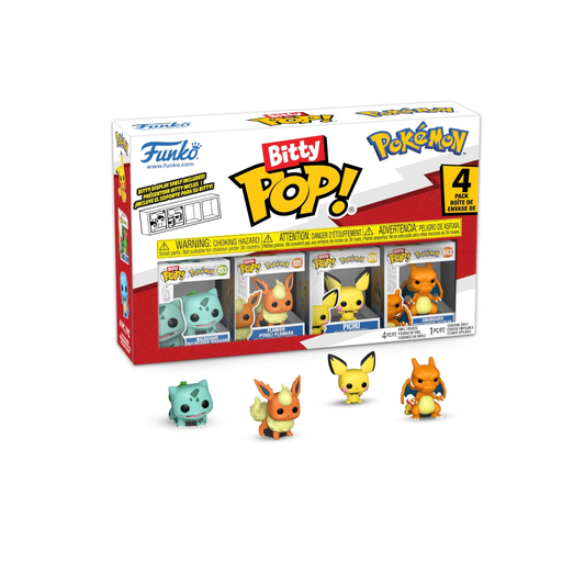 Funko Bitty Pop 4-Pack Pokemon - Bulbasaur, Flareon, Pichu, Charizard