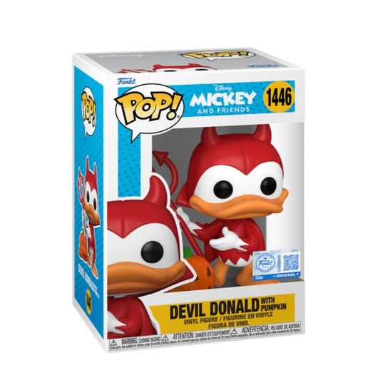 Funko POP Disney: Devil Donald with Pumpkin Special Edition