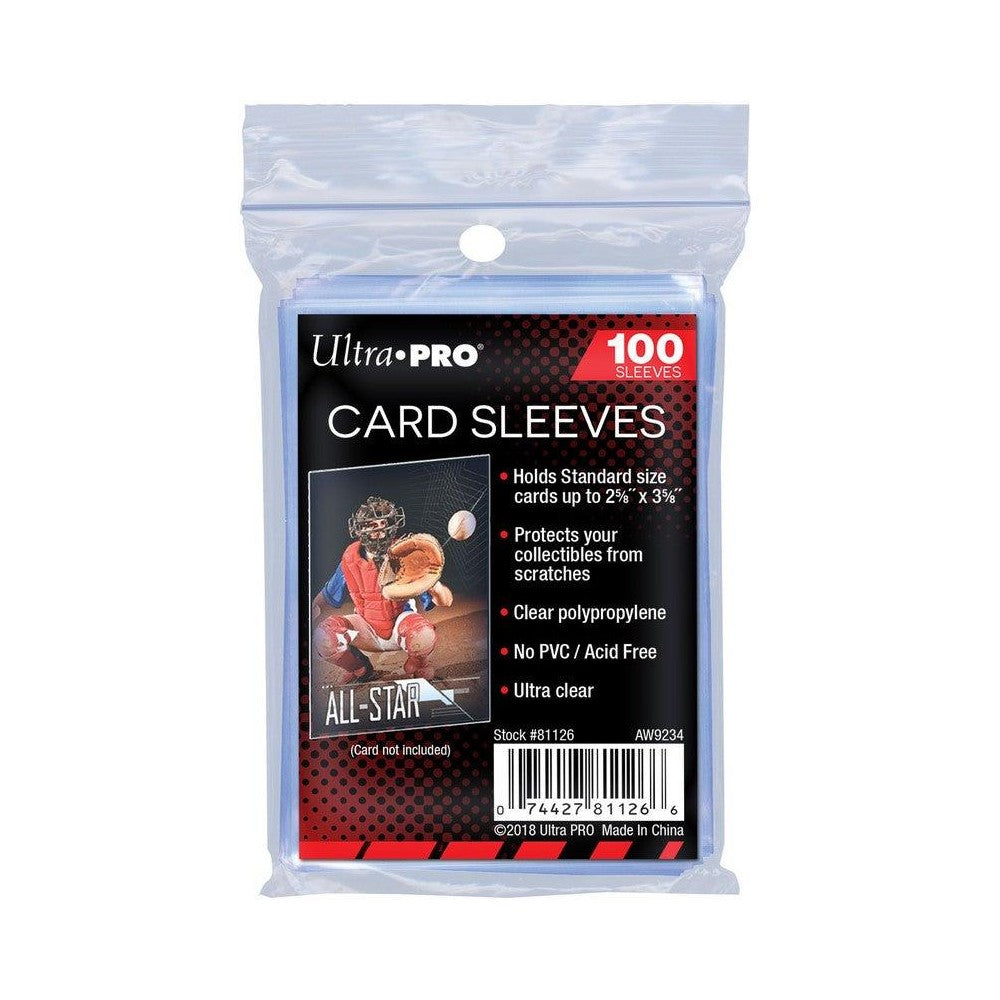 Ultra Pro 6,25cmX 8,75cm Yumuşak Sleeve Kart Koruyucu 100'lü Paket