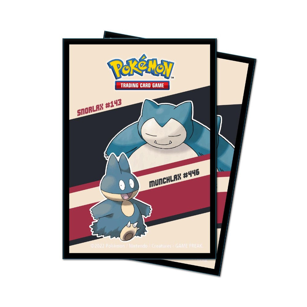 Ultra Pro Pokemon Snorlax & Munchlax Temalı 65 Adet Sleeve Kart Koruyucu