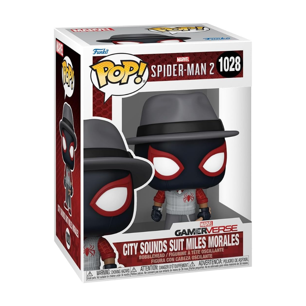 Funko Pop Marvel Spider Man 2 Game Verse - City Sounds Suit Miles Morales No:1028