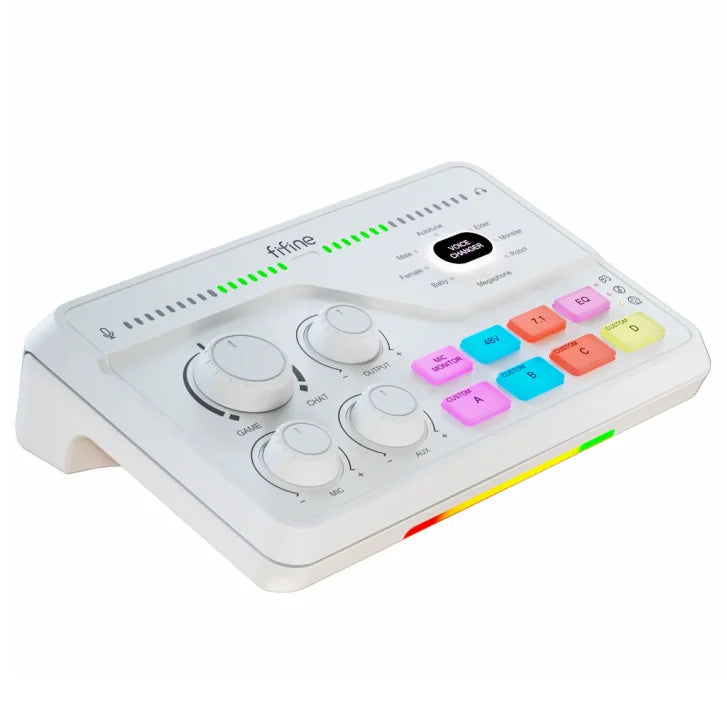 Fifine Ampligame SC8W Efektli Canlı Yayın & Ses Mikseri