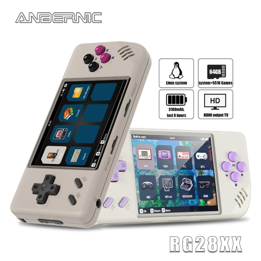 Anbernic RG28XX Retro Oyun Konsolu – Gameboy Pocket Tasarım