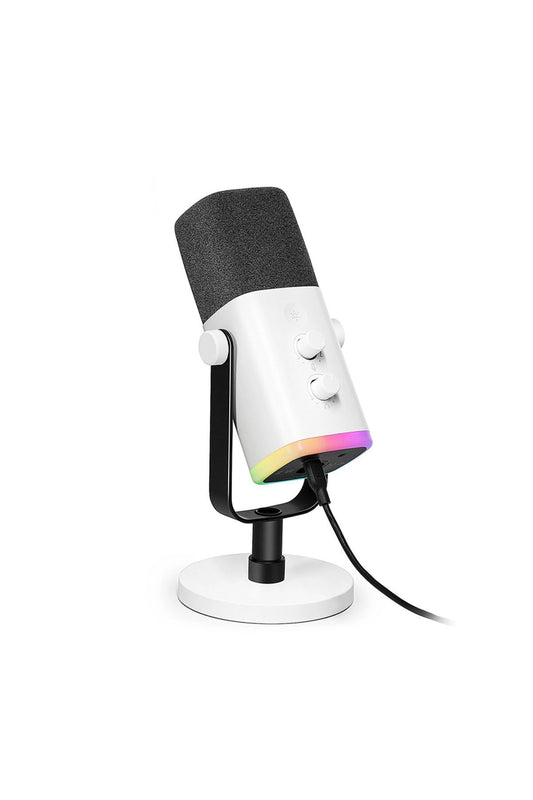 AM8-W FIFINE XLR/USB RGB DINAMIK MIKROFON BEYAZ