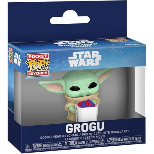 Funko Pocket Pop! Keychain: Mandalorian, Grogu S2 - Grogu w/Popcorn