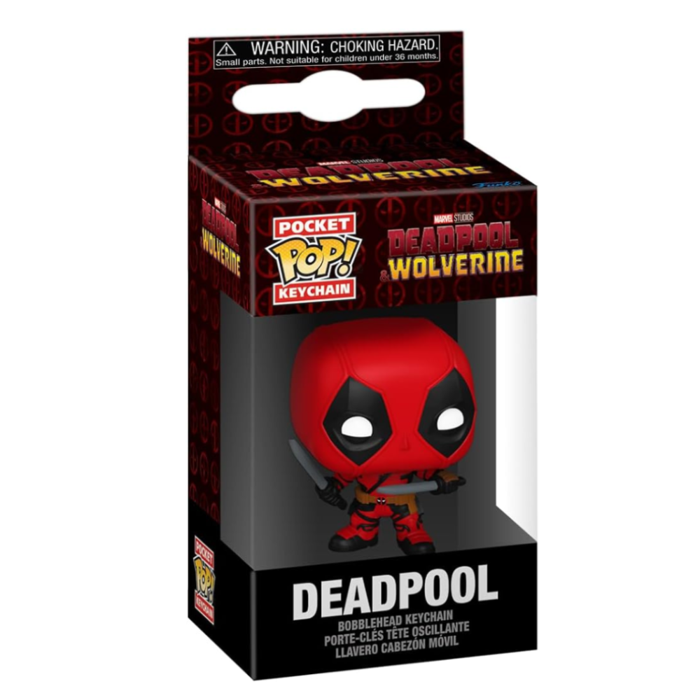 Funko Pocket Pop Marvel Deadpool & Wolverine - Deadpool Bobble Head Anahtarlık