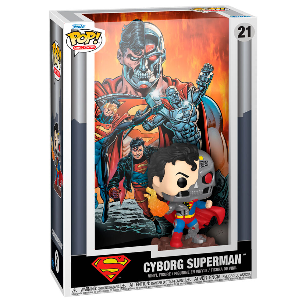 Funko Pop Comic Covers Dc - Cyborg Superman No:21