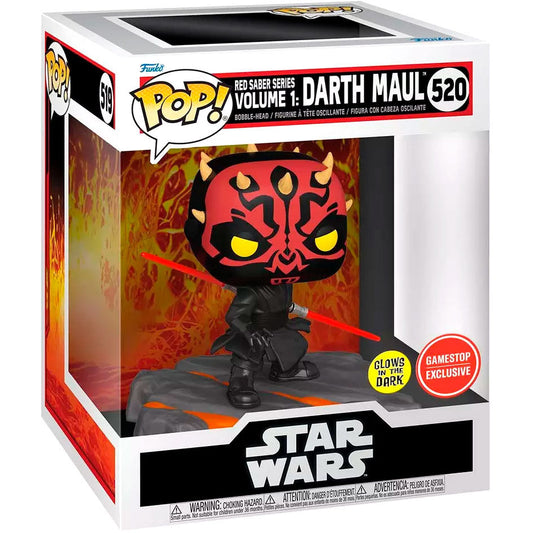 Funko Pop Deluxe Disney Star Wars - Red Saber Series Volume 1 Darth Maul Glows İn The Dark