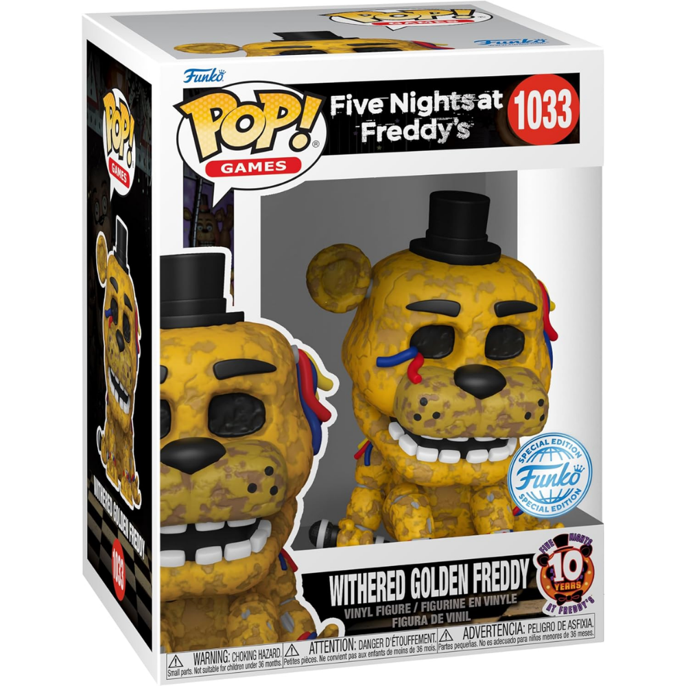 Funko Pop FNAF Withered Golden Freddy