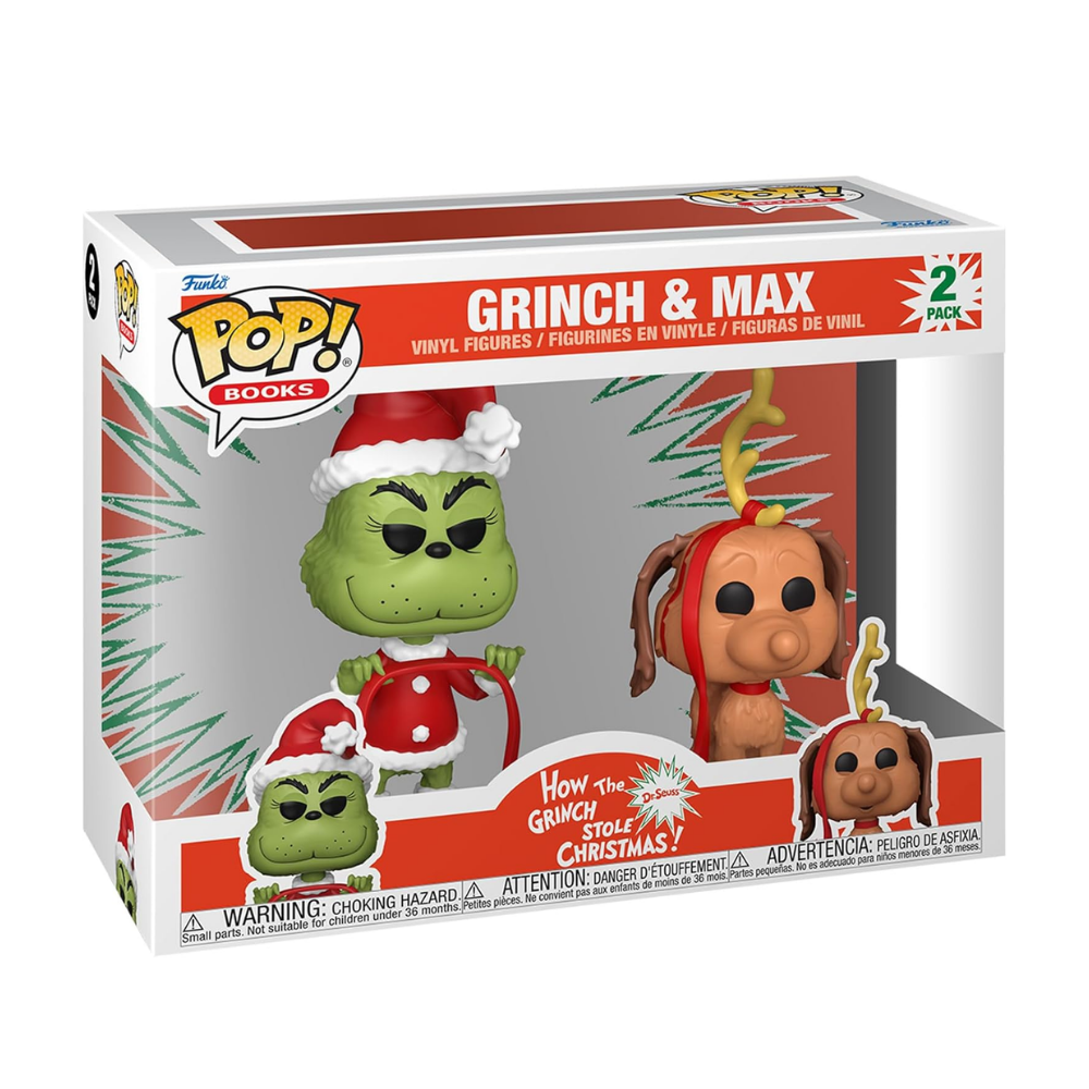 Funko Pop Grinch and Max 2 Pack