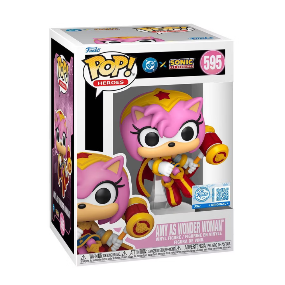 Funko POP Heroes : Amy Rose/Wonder Woman - Sonic Special Edition