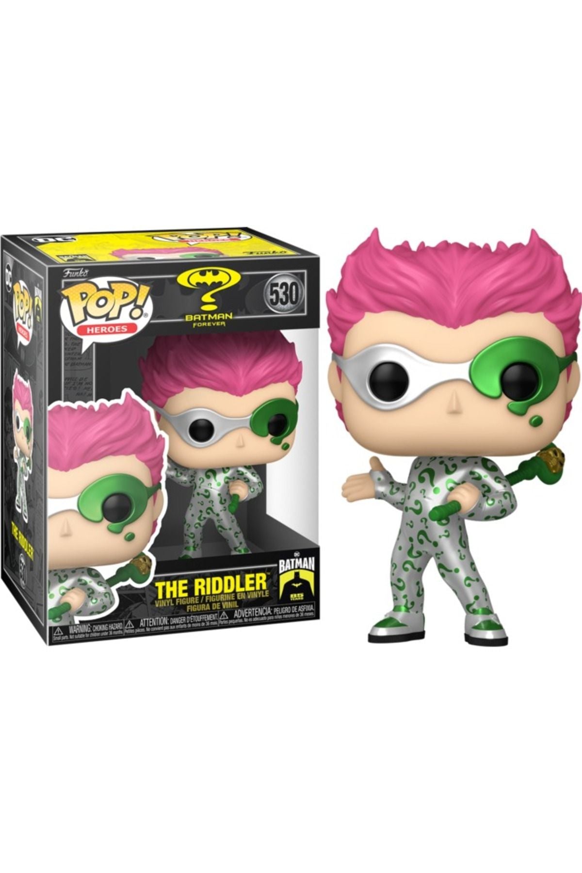 Funko Pop Heroes Dc Batman Forever - The Riddler Metallic No:530