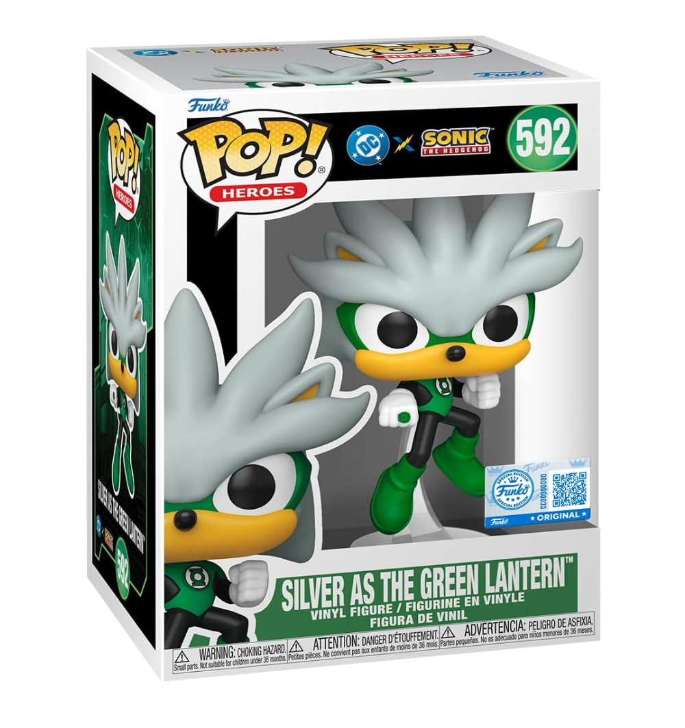 Funko POP Heroes: Sonic- Silver as the Green Lantern Special Edition