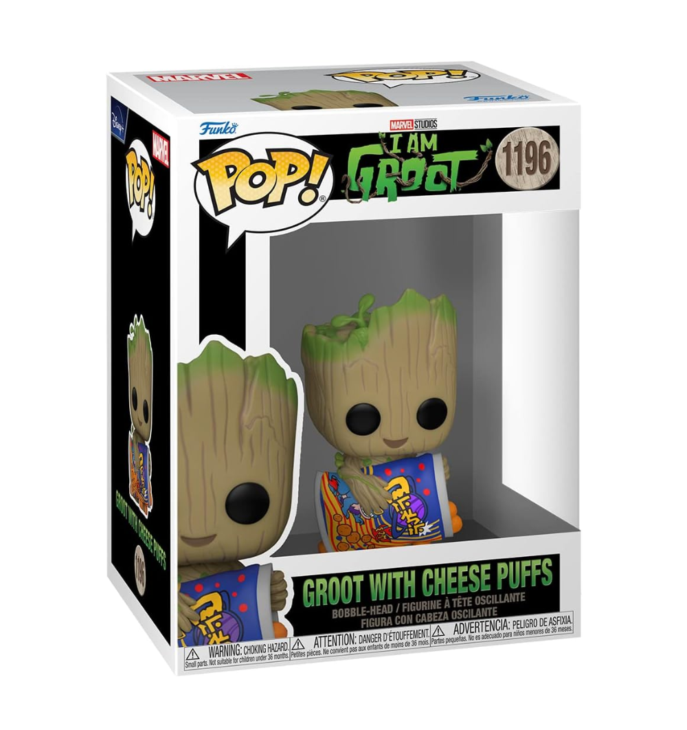 Funko POP Marvel I Am Groot: Groot with Cheese Puffs