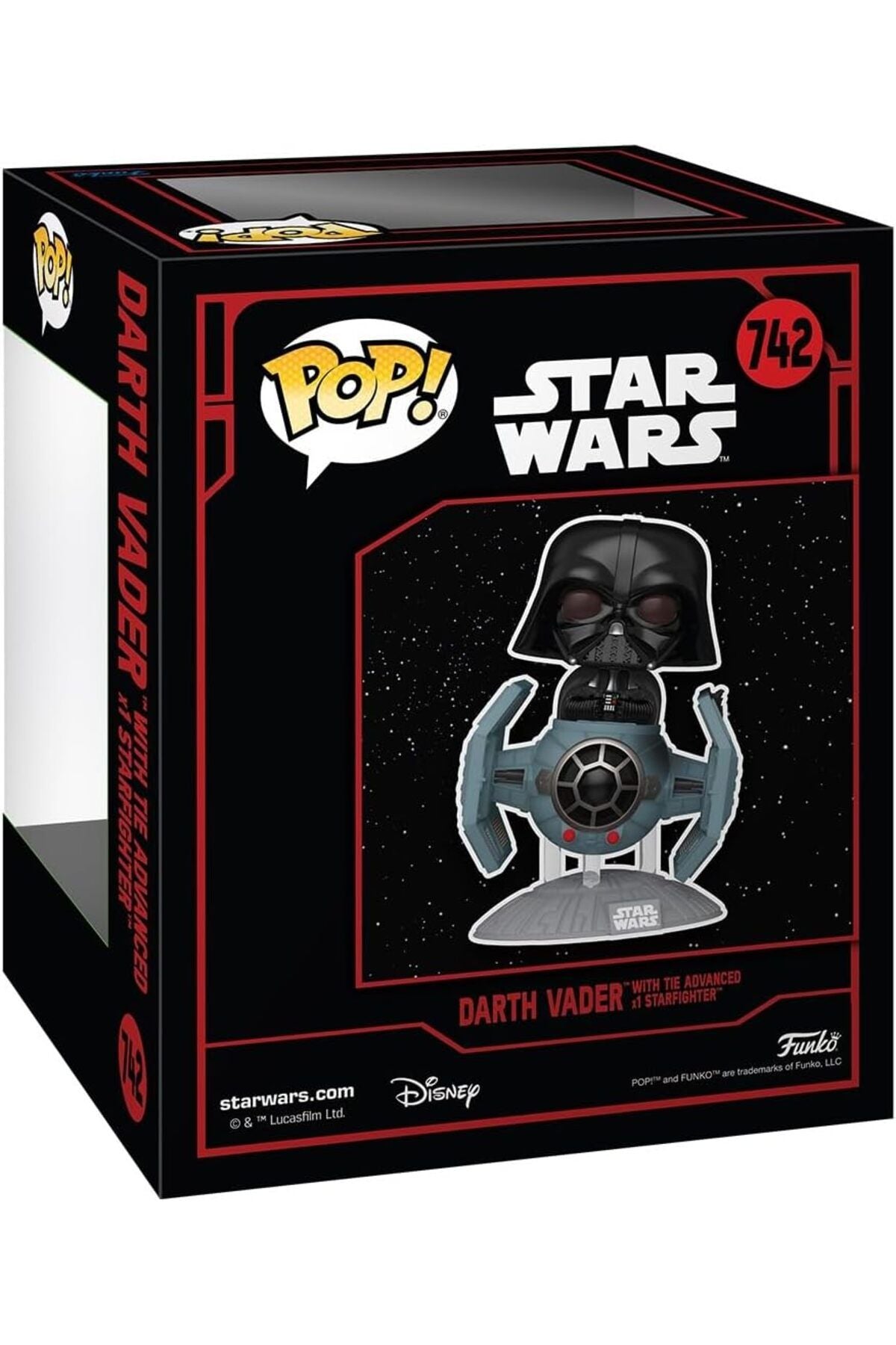Funko Pop Rides Deluxe Disney Star Wars Dark Side - Darth Vader With Tıe Advanced X1