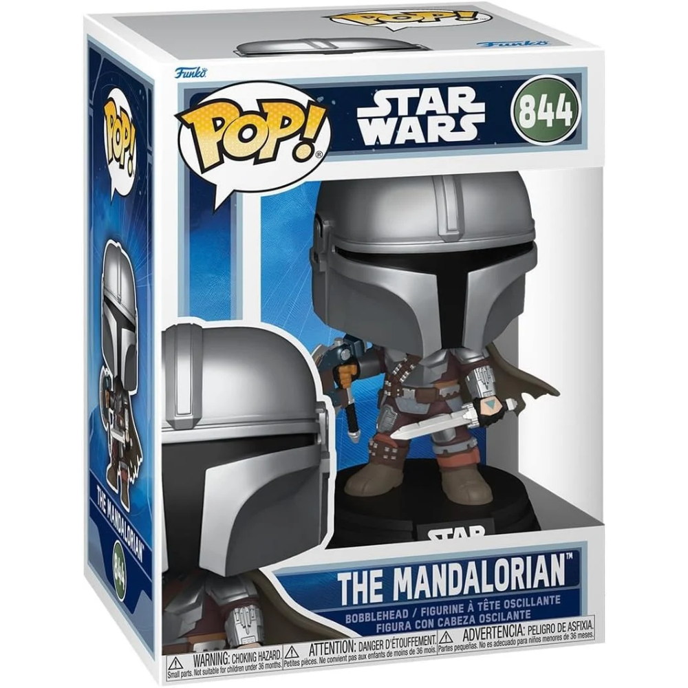 Funko Pop! Star Wars: The Mandalorian and Grogu - The Mandalorian (Dual Wield)