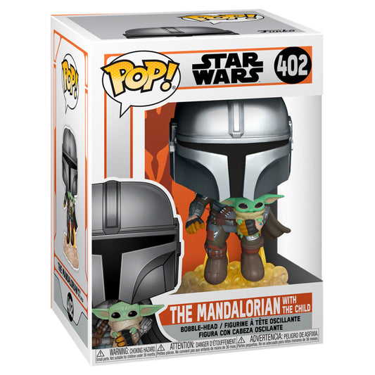 Funko POP Star Wars: The Mandalorian- Mando Flying w/Jet