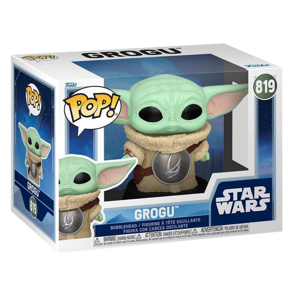 Funko Pop The Mandalorian Grogu with Mudhorn Chest Armor