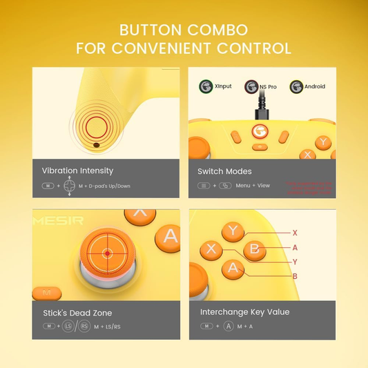 GAMESİR NOVA LİTE MULTİ KABLOSUZ KONTROLCÜ SARI