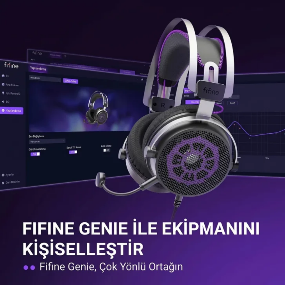 Fifine H18V USB 7.1 Gaming Mikrofonlu Kulaklık - Headset