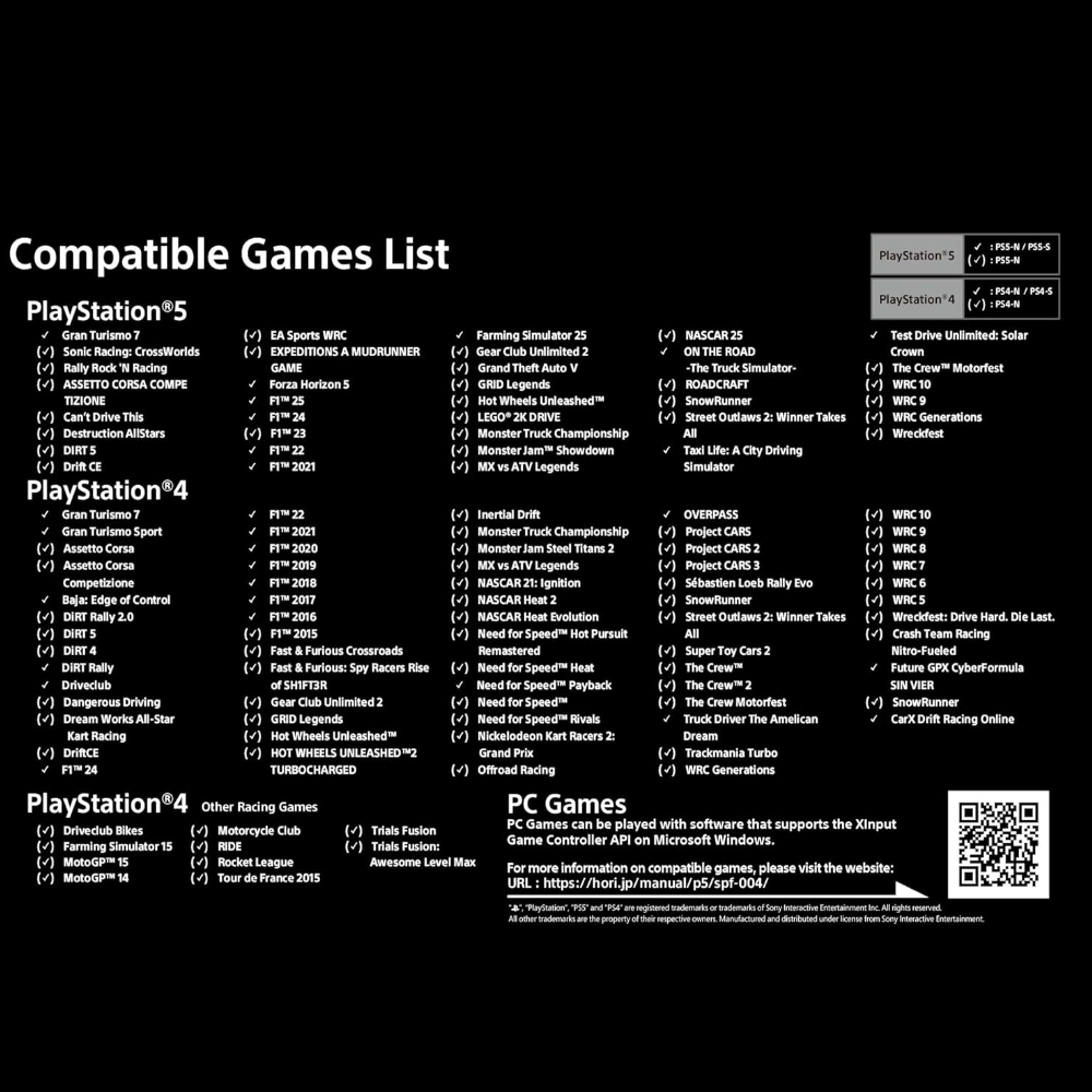 HORI Racing Wheel APEX PS5 & PC – Resmi Lisanslı Yarış Direksiyonu