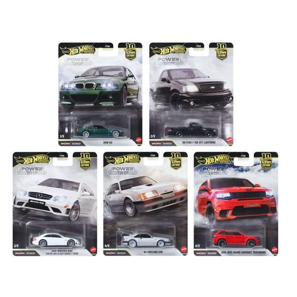 Hot Wheels Car Culture Power Trip 5'li Set - FPY86
