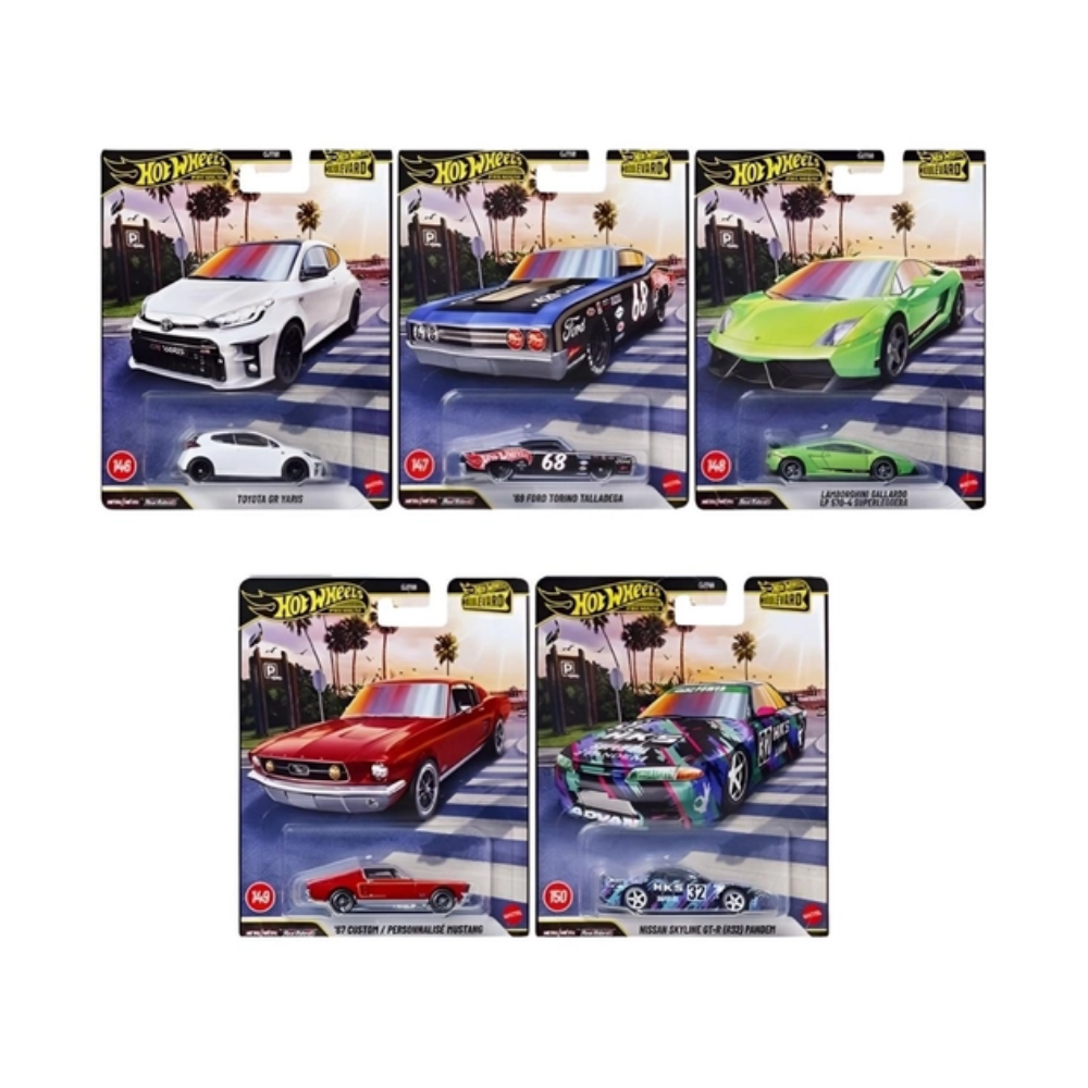 Hot Wheels GTJ68 Premium Boulevard Set - (146-150)