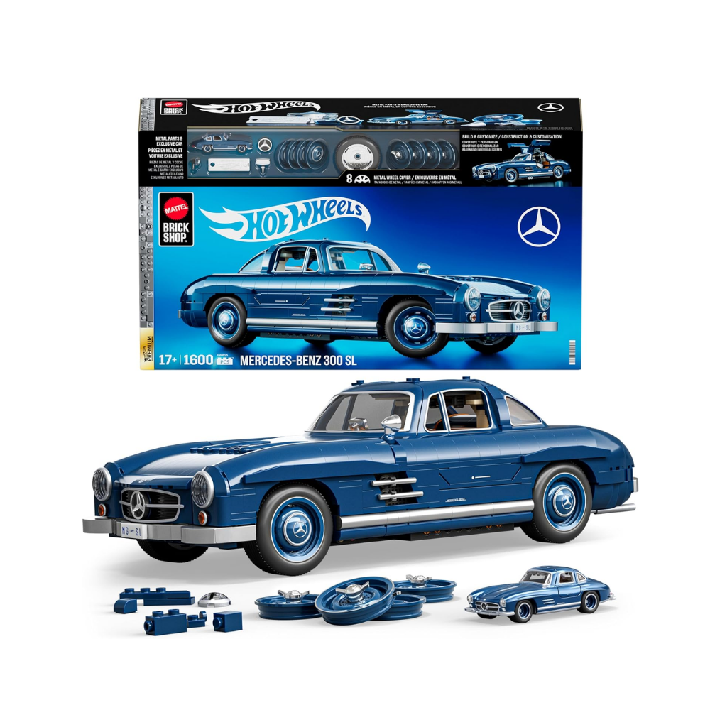HOT WHEELS Premium Serisi Mercedes-Benz 300 SL Yapım Seti 1600 Parça