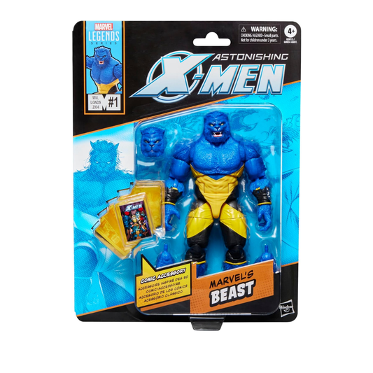 Marvel Legends Marvel's Beast (X-Men Comics) Aksiyon Figürü, Çizgi Roman Aksesuarlı