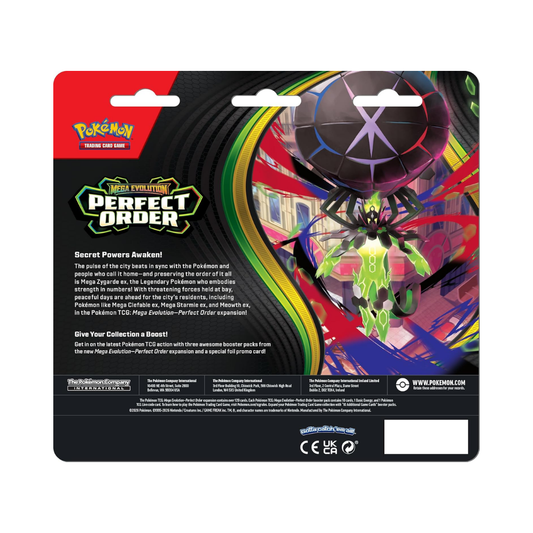 Pokémon TCG ME03 Perfect Order 3-Booster Blister