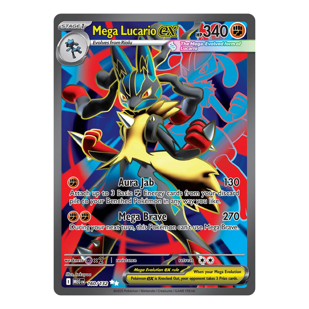 POKEMON TCG Mega Lucario EX #160