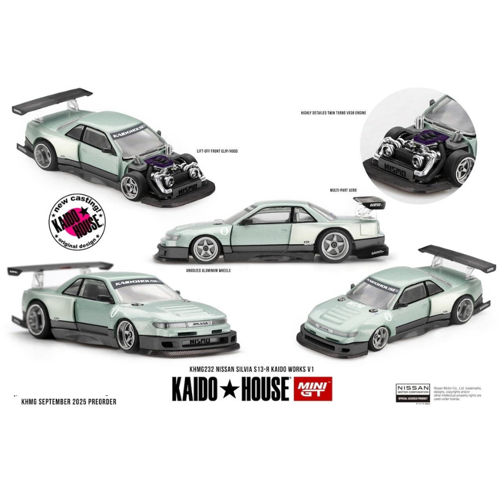 Mini GT Kaido House Nissan Silvia S13-R V1 232