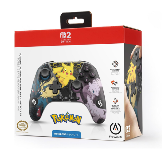 PowerA Advantage Kablosuz Kumanda - Pokémon Mega Evo (Nintendo Switch 2)