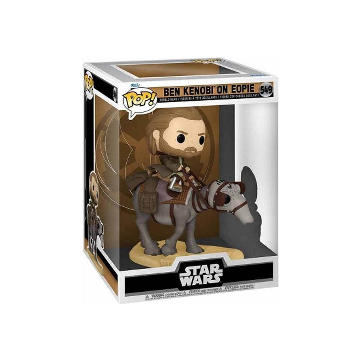 Funko Pop Disney Deluxe Star Wars - Ben Kenobi On Eopie No:549 Bobble-Head