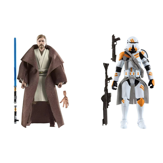 Star Wars Vintage Collection Obi-Wan Kenobi & Airborne Clone Trooper, Star Wars: Revenge of the Sith İkili Aksiyon Figür Seti
