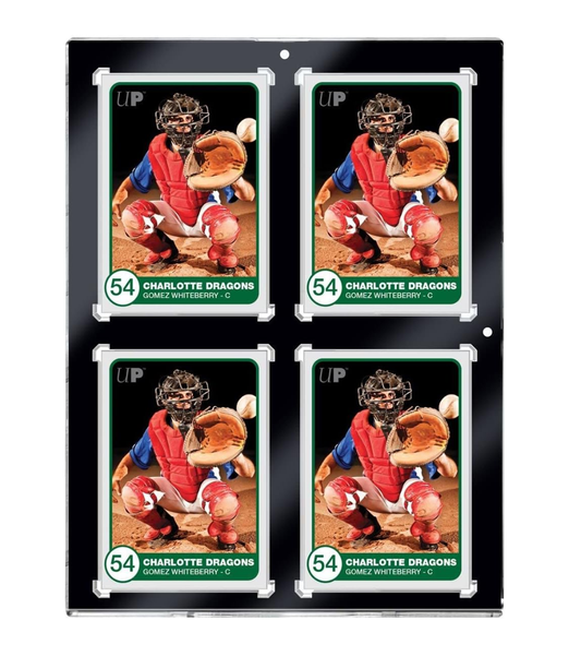 Ultra Pro 35pt 4-Card Black Border Uv One-Touch Mıknatıslı Kart Sergileme Çerçevesi