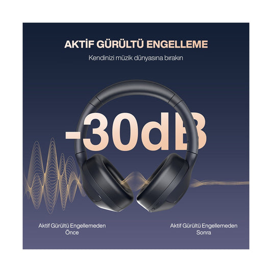 Fifine X3 Kablosuz ANC Kulak Üstü Kulaklık Bluetooth 5.3 & Mikrofon