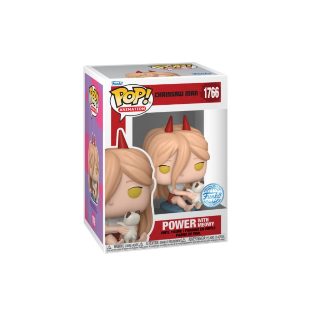 Funko Pop Animation Chainsaw Man - Power With Meowy (special Edition)* No:1766