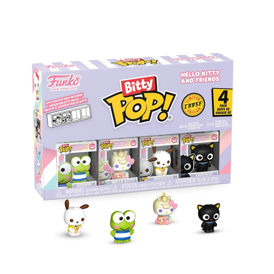 Funko Bitty Pop 4-Pack Hello Kitty And Friends - Keroppi, Hello Kitty, Pochacco, Chase Figure