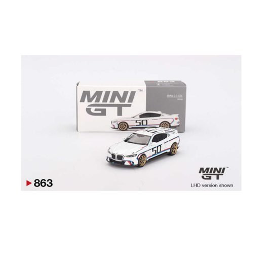 Mini GT 1/64 BMW 3.0 CSL White No:863
