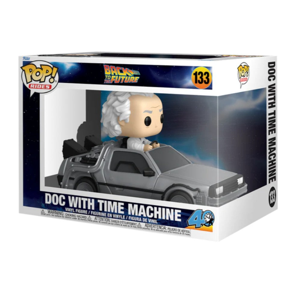 Funko POP Rides Deluxe: Back to the Future Doc with Time Machine