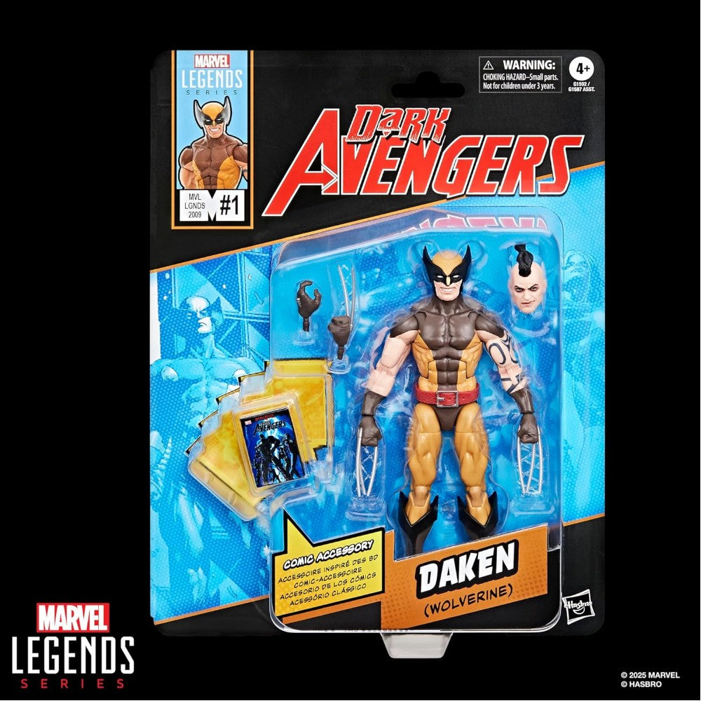 Marvel Legends Daken (Wolverine), Avengers Comics Aksiyon Figürü, Çizgi Roman Aksesuarlı