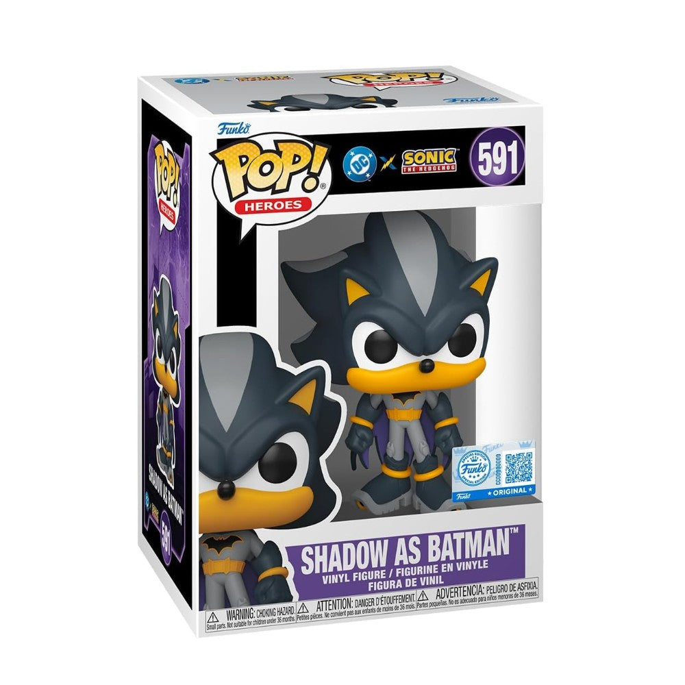 Funko POP  Heroes:  Shadow/Batman - Sonic (Special Edition)