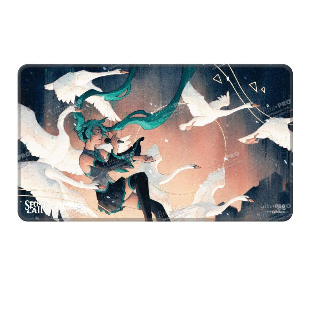 Hatsune Miku Retrospective - Sale 9 - Stitched Edge Playmat - Winter - Swan Song For Magic: The Gath