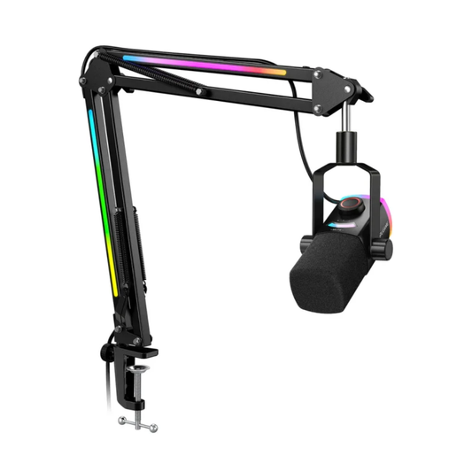 Ampligame AM8PROT XLR/USB RGB Dinamik Mikrofon Seti