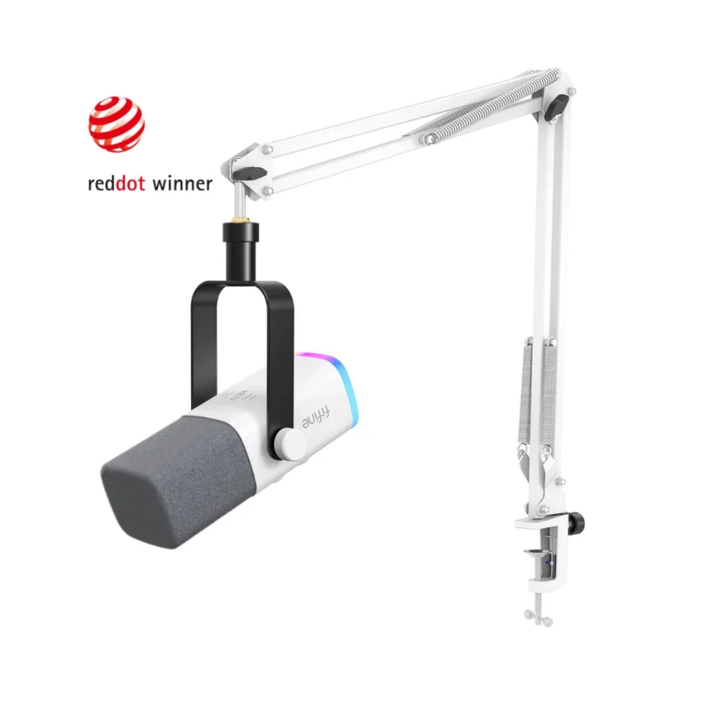 Fifine Ampligame AM8TW XLR/USB RGB Dinamik Mikrofon Seti